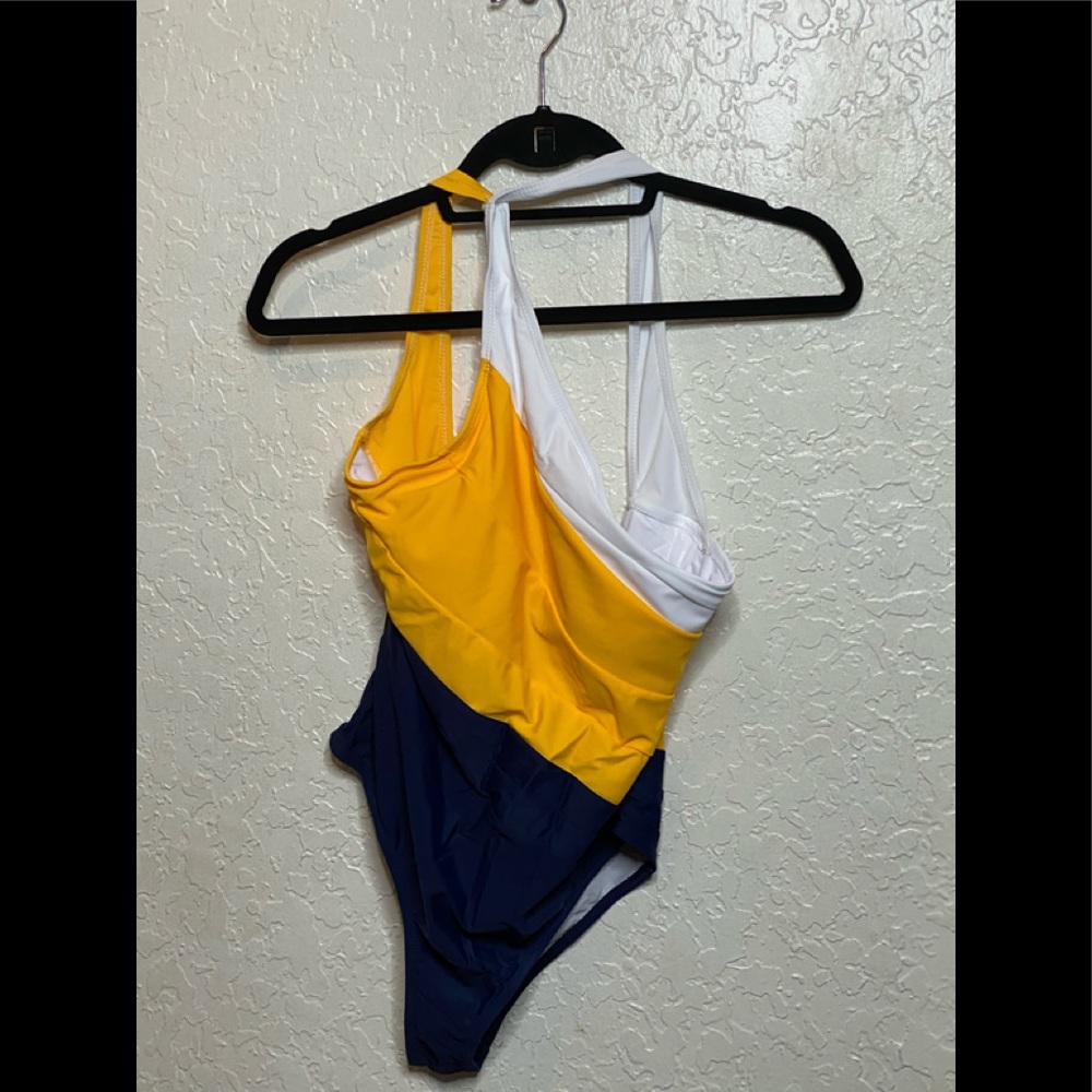 NEW one piece swim suit one shoulder backless suit